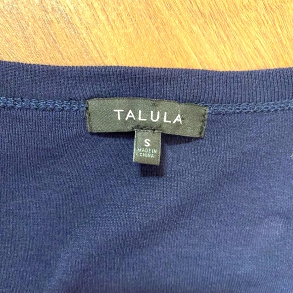 Talula Navy Blue Long Sleeved Button Up Cardigan Sweater With Pockets - Small - Picture 3 of 6